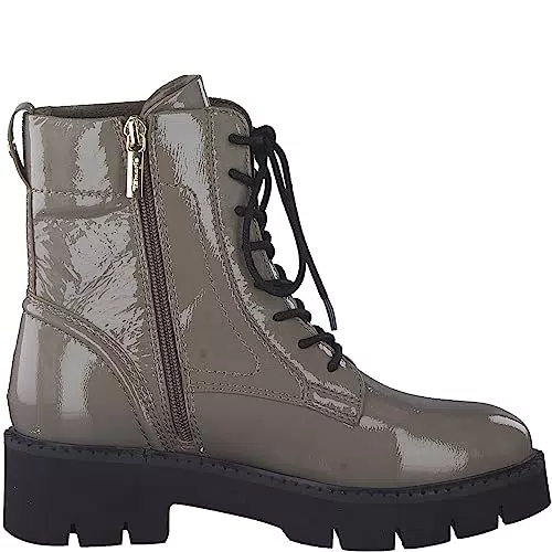 Tamaris Damen Stiefelette in Taupe Patent