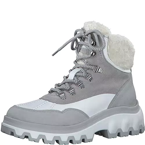 Tamaris Damen Schnürstiefel mit Wechselfußbett und warmem Futter