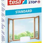 tesa Insect Stop STANDARD Fliegengitter für Fenster - Insektenschutz ohne Bohren