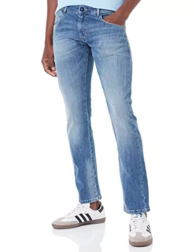 Timezone Herren Slim ScottTZ, Water Blue Wash, EU