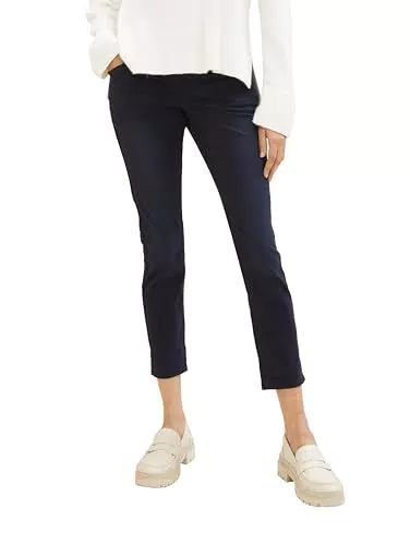 TOM TAILOR Damen Tapered Relaxed Hose mit Kordelzug