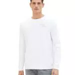 TOM TAILOR Herren Langarmshirt Basic mit Rundhalsausschnitt