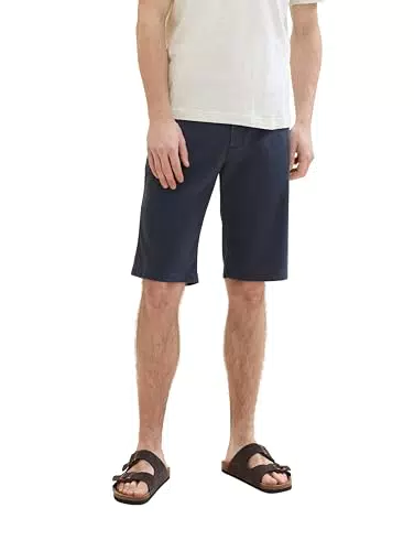 TOM TAILOR Herren Slim Chino Bermuda Shorts mit Stretch