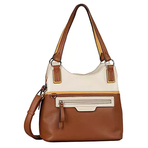TOM TAILOR Damen Shopper Umhängetasche - Groß - Braun