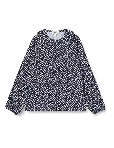 TOM TAILOR Mädchen Kinder Bluse mit Print 1033967, Blau