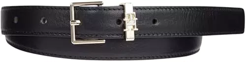Tommy Hilfiger Damen Gürtel Th Square High Waist 2.0 aus Leder