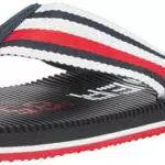 Tommy Hilfiger Herren Flip Flops mit Massage Fußbett Zehentrenner