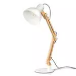 Tomons LED Schreibtischlampe im Holz-Design mit Verstellbarem Arm