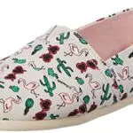 TOMS Damen Alpargata Print Flache Slipper, Rosa Palme