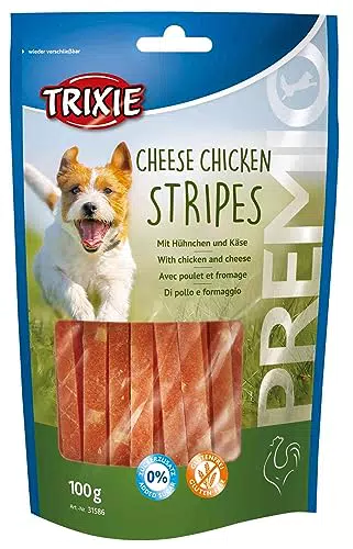 Trixie Glutenfreie Käse-Huhn-Streifen - Premium Leckerli 100g