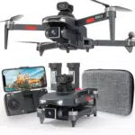 Drohne mit Kamera 4K für Erwachsene - 360° Hindernisvermeidung, 5G WiFi, einstellbare Linse, 40 km/h, Winddichtigkeit, Höhenhaltung - Mini Faltbare Drohne mit 2 Batterien