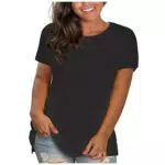 UHouse Damenmode T-Shirt Sale - Sommer Blusen & Tuniken aus Baumwolle