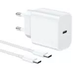 Schnellladegerät USB C für iPhone, iPad und Samsung Galaxy - 25W mit 2M Kabel
