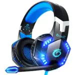 Gaming-Headset von VersionTECH für PS5, PS4, Xbox & mehr - mit Surround Sound und LED-Lichtern