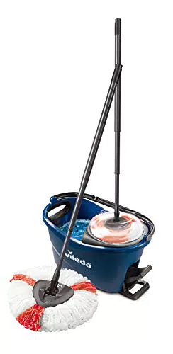 Vileda Turbo EasyWring & Clean Wischmopp-Set mit Eimer und PowerSchleuder