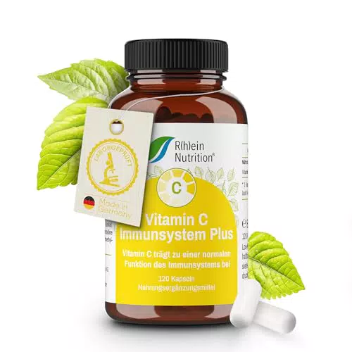 "Hochdosiertes Vitamin C - Immunsystem stärken - Vegan - Made in Germany"