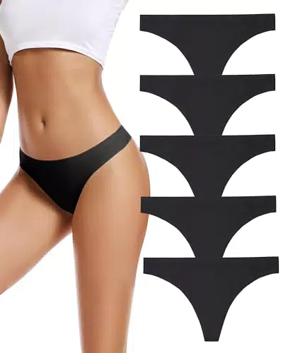 VOENXE Tanga String Damen Mehrpack, Nahtlose Unsichtbare Frauen Unterwäsche