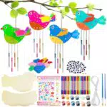 Volhuluk 3D Vogel Windspiel Bastelset für Kinder – Kreatives Geschenk für den Garten