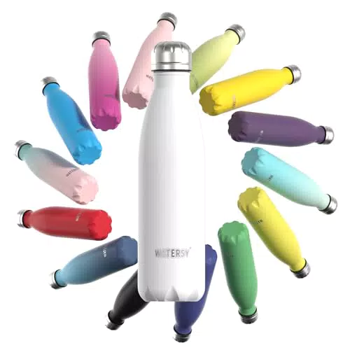 WATERSY Edelstahl Trinkflasche - BPA-frei, auslaufsicher, isoliert für Sport und Kinder
