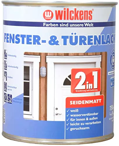Wilckens 2in1 Fenster- und Türenlack seidenmatt