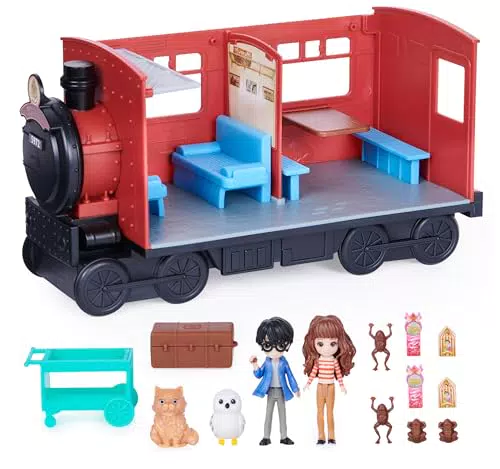 Harry Potter Hogwarts Express Spielset mit Hermine Granger und Harry Potter Sammelfiguren
