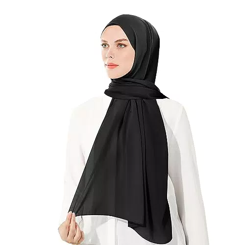"Moderne islamische Chiffon Kopftücher für Damen - Hochwertiges Hijab aus weichem Chiffon"