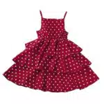 Amazon Outlet Shop: XINYUNZU Mädchen Sommerkleid Prinzessin Kleid - Ärmellos, A-Linie, Partykleid - Rot