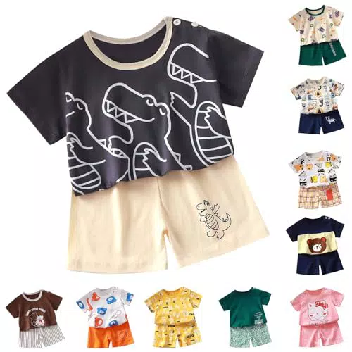 XINYUNZU Jungen T-Shirt und Shorts Set – Lässige Kinder Sommerbekleidung