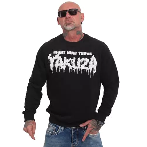 Yakuza Herren Pullover - Schwarz
