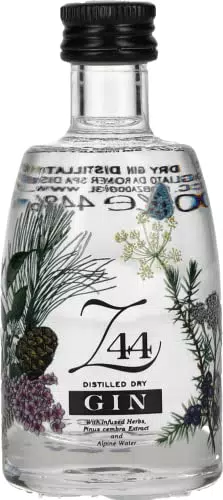 Z44 Gin - Distillierter Dry Gin 0,05 l