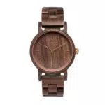 ZARTHOLZ Holzuhren/Holzuhr für Herren und Damen/Holz Armbanduhr/Damenuhr und Herrenuhr aus Holz/Geschenkidee für Männer und Frauen/Set mit hochwertiger Geschenkbox und Stiftausschläger/schwarz