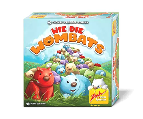 "Wie die Wombats - Kniffeliges Wimmel-Spiel für 1-6 Spieler ab 8 Jahren"