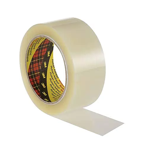 3M Verpackungsklebeband 3739, 50 mm x 66 m, Transparentes Klebeband