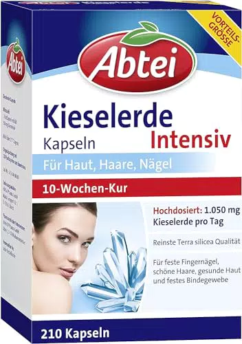 Abtei Kieselerde Intensiv - Silicium für starke Haare und Nägel, glutenfrei, laktosefrei