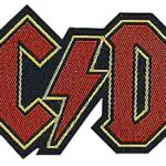 AC/DC Aufnäher, offiziell lizenziert, gestickt, für Bügeln oder Nähen