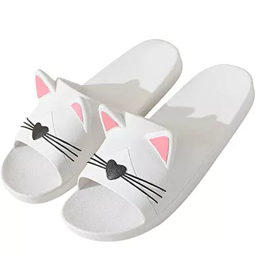 Acfoda Hausschuhe Damen Sommer rutschfest Pantoffeln Strand Sandalen