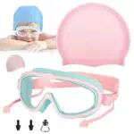 Acrebow Kinderschwimmbrille für 4-15-Jährige, Anti-Fog, wasserdicht, komfortabel