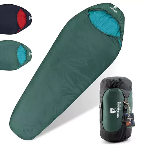 Alpin Loacker Ultraleicht Schlafsack 3 Jahreszeiten für Camping und Reisen