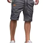 AlvaQ Herren Shorts Baumwolle Freizeithose Sommer Chino mit Taschen