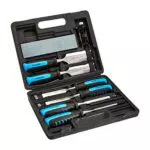 Amazon Basics Holzmeißel-Set mit Schleifführung und Aufbewahrungskoffer