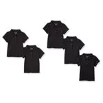 Amazon Essentials Interlock-Poloshirt für Mädchen mit kurzen Ärmeln