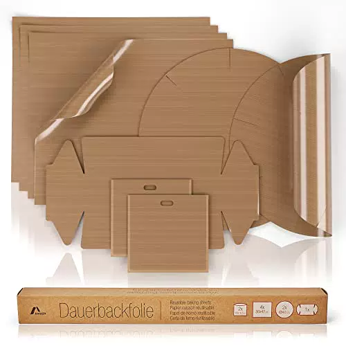 Amazy Dauerbackfolie - Premium Wiederverwendbares Backpapier, hitzebeständig und antihaft