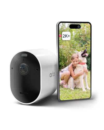 Arlo Pro 5 Überwachungskamera - WLAN, 2K+ HDR Video, Kabellos, Farbnachtsicht, 160° Blickwinkel, Spotlight, 2-Wege Audio, Alarm Sirene.
