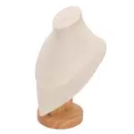AXOC Schmuck-Büstenständer aus Holz – eleganter Halsketten-Display-Halter für Zuhause