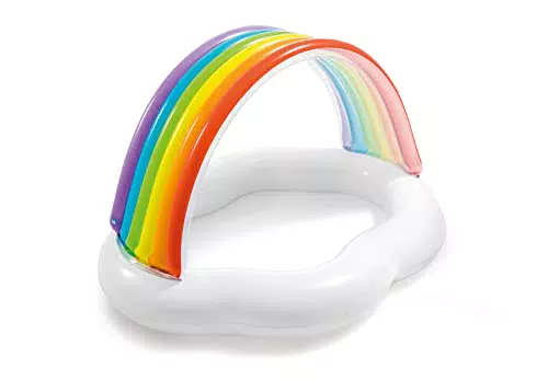 BabyPool Regenbogenwolke - Aufblasbarer Pool für Kinder im Garten