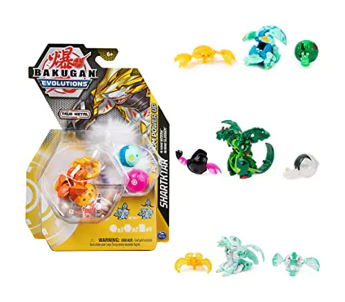 Bakugan Evolutions Power Up Platinum Series Ball mit Metallkern und Nanogan
