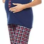 Be Mammy Damen Schlafanzug Stillpyjama H2L2N2