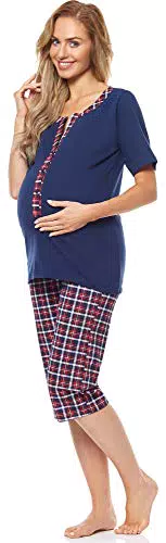 Be Mammy Damen Schlafanzug Stillpyjama H2L2N2
