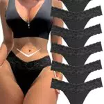BeReady String Tanga Damen Set – Seamless Spitzenunterwäsche für Frauen