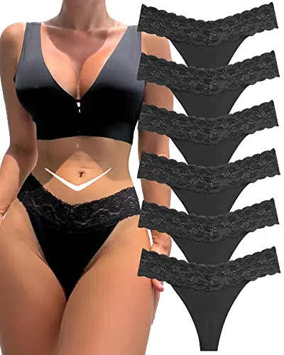 BeReady String Tanga Damen Set – Seamless Spitzenunterwäsche für Frauen